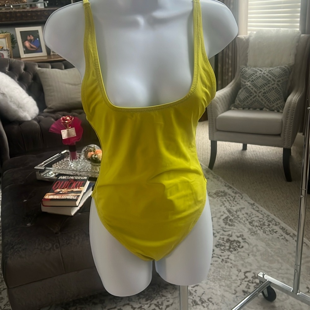 Skims one piece scoop neck swimsuit